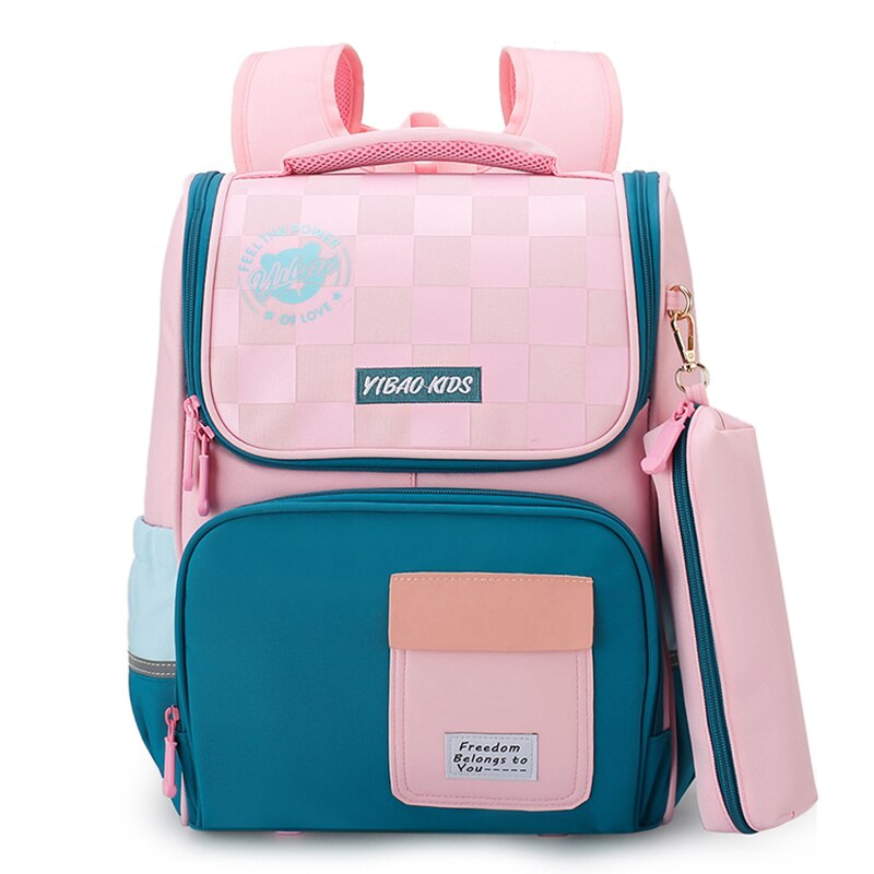 Macarons Girls School Bags for Grade 1-3-5 Boys Primary School Children Backpack Candy Color Light Orthopedic Satchel Portfolio