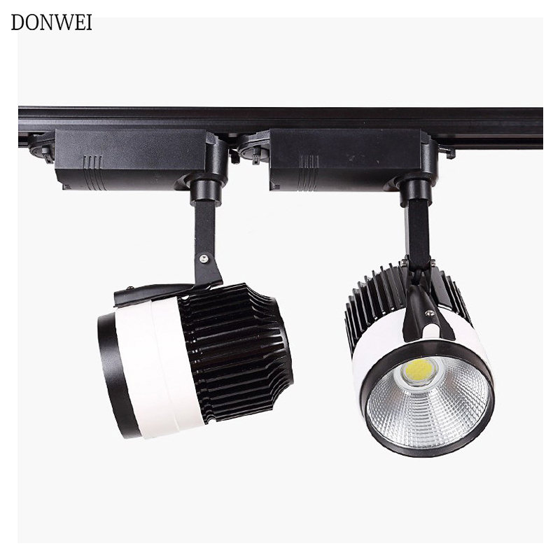 DONWEI Track Lighting 20W 30W COB LED Rail Spotlight For Clothes Shoes Shop Store Showroom Mall Exhibition Tracking Lamp