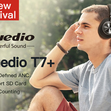 Bluedio T7+ Bluetooth Headphones User-defined Active Noise Cancelling sd card slot Wireless Headsets with face recognition