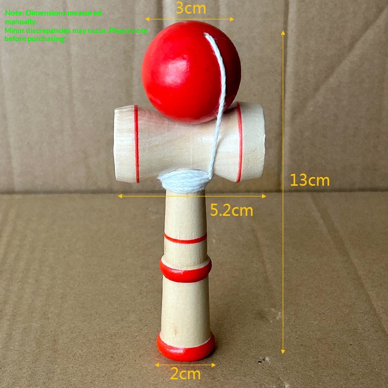 Wooden Traditional Entry Level Skill Ball Toy For Kids Adults Beginners Competitive Training: WHITE