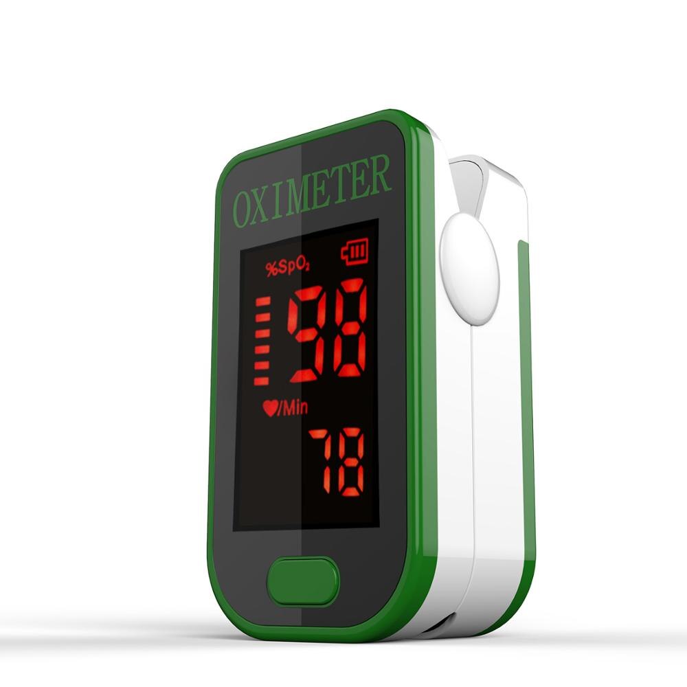 Oxymètre de pouls de doigt de ménage de PRO-F4, battement de coeur à la couleur de SPO2-multiple d'oxygène de sang de fréquence cardiaque de moniteur de Saturation de 1 Min: PRO-F4-green