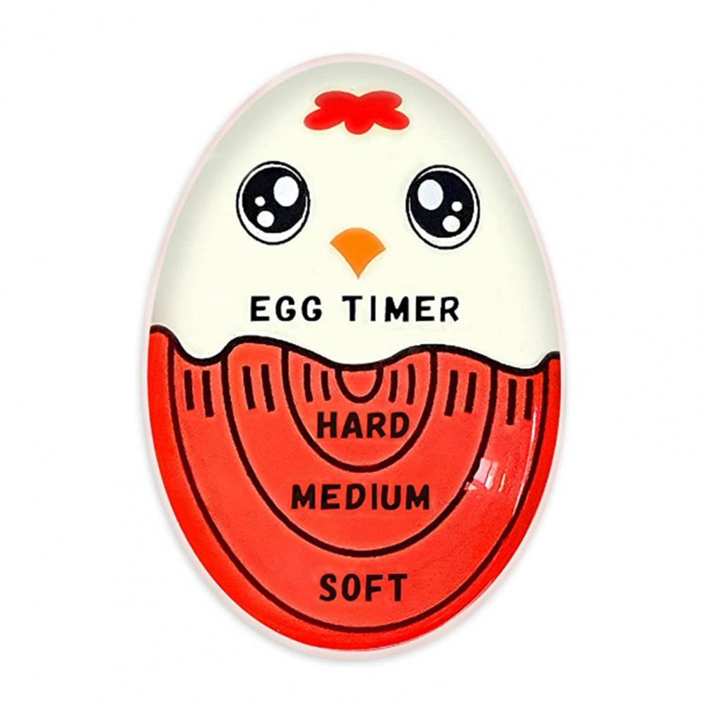 Kitchen Egg Timer Food Grade Color Changing Egg Timer for Accurate Soft Medium Hard Boiled Eggs Temperature Mini Kitchen Gadget: Red