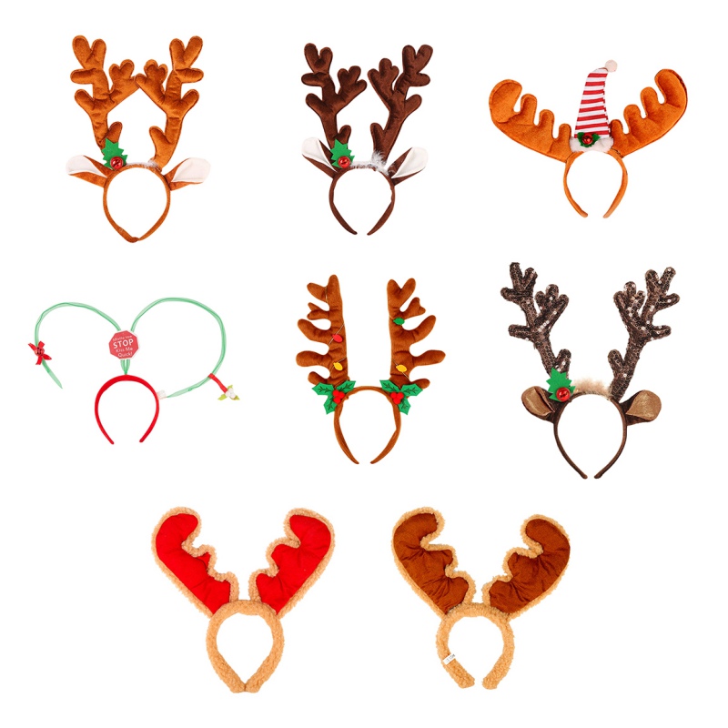 Kerst Rendier Hoofdband Leuke Eland Herten Hoorns Rendier Gewei Haar Hoops Hoofdband Christmas Party Kostuum Levert Deals