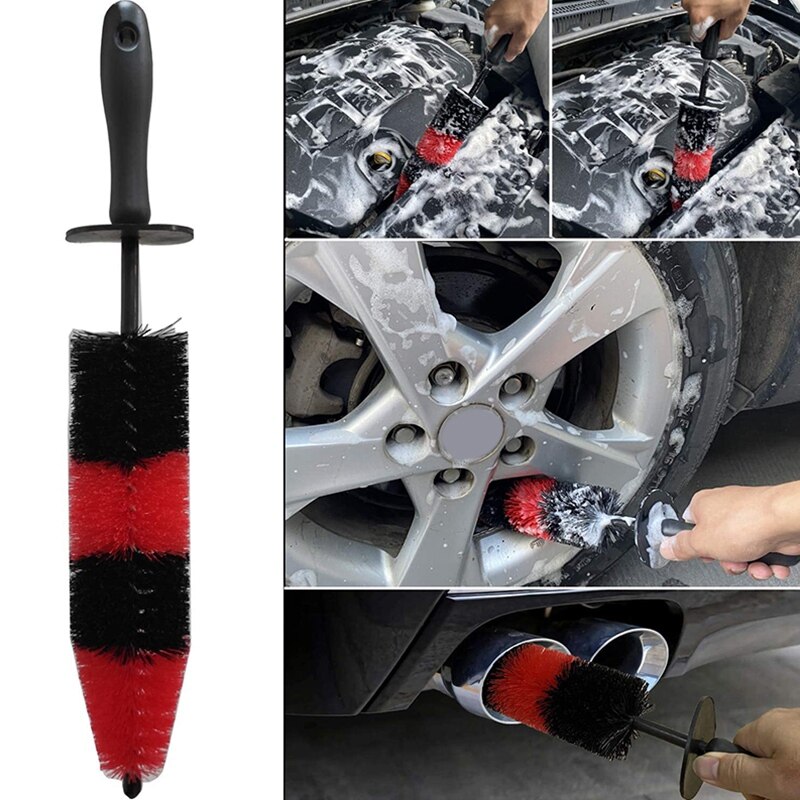 Wheel & Tire Brush, Kit detallado de coches para l... Grandado