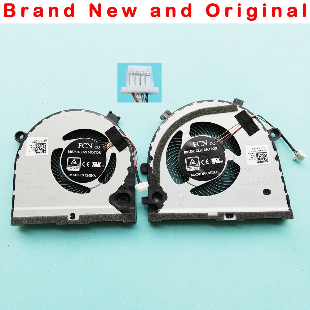 orignal CPU GPU FAN for Dell G3 G3-3579 3779 G5 5587 15 5587 series cooling fan cooler 0TJHF2 TJHF2 0GWMFV GWMFV