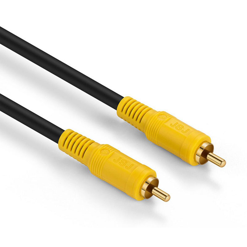 Cable RCA a RCA, Cable de Audio Coaxial Digital, Conector estéreo macho para amplificador de DVD de TV, Subwoofer Hifi: 12 meses