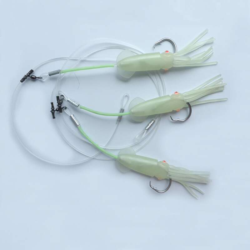 Deep Fishing Rig Deep Sea Water Squid Lures Fishing Rigs With Tuna Hook 16/0