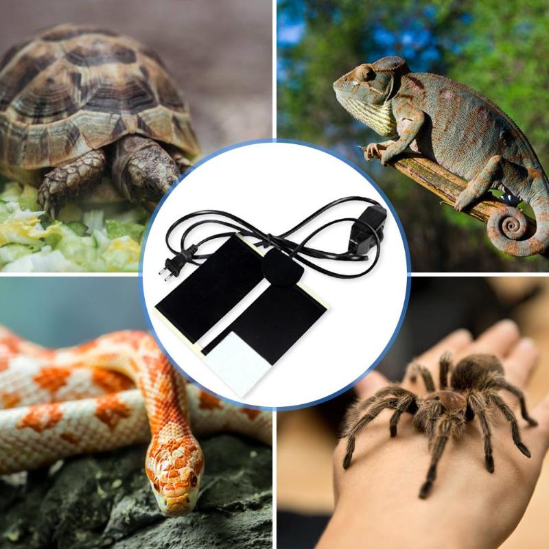 Alfombra de calentador de reptiles con temperatura ajustable con tres especificaciones de 5W 14W 20W manta eléctrica portátil para escalar mascotas