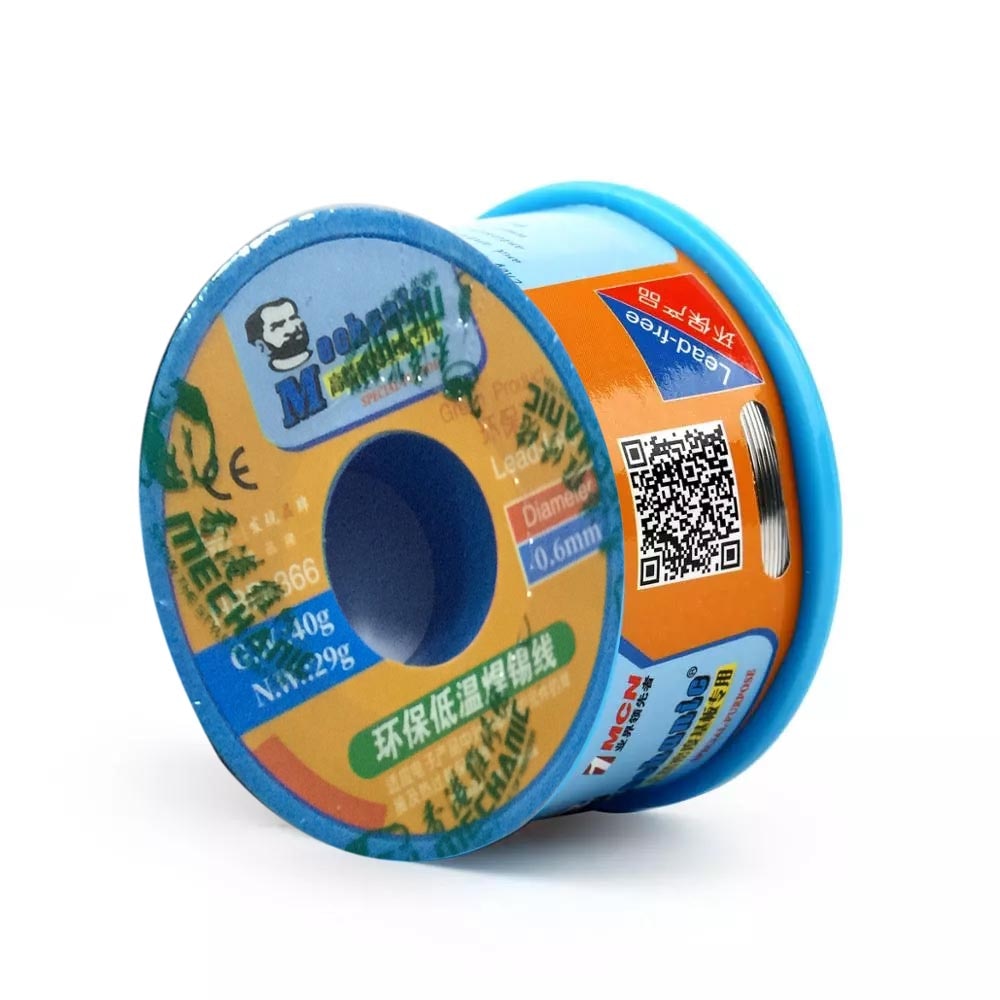 Fil à souder, fil en étain 0.3/0.4/0.5/0.6 MM, Flux de solage, fil de soudure à souder, fer à souder sans plomb, basse température, fil en étain