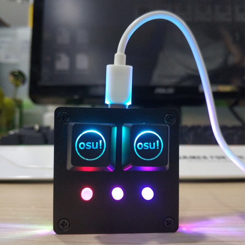 HFSECURITY DIY OSU! Keyboard V4 For Windows 5 Key Gaming Keyboard USB 2.0 RGB Cherry MX Mechanical Keyboard Swap keyboard