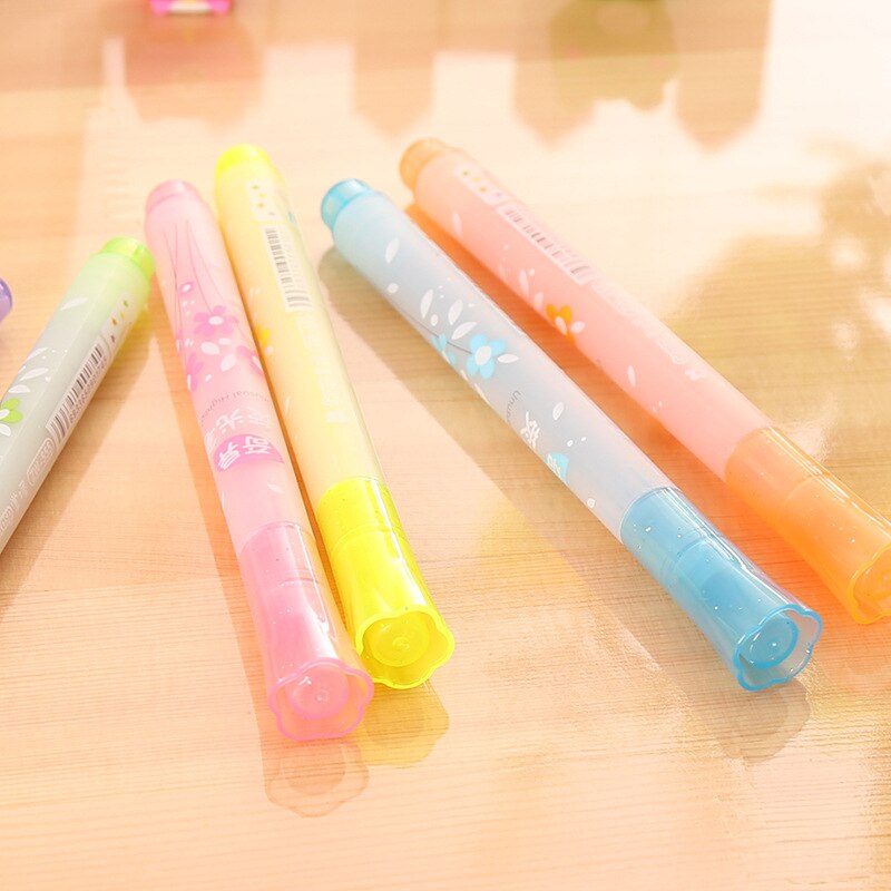 Multifunction Seal Highlighter Large-capacity Cute Star Pen Coloring Scribble Pen Student Prize Learning Office Marking