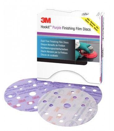 Discs 3M Hookit Paars 150Mm (P800 Om P1200) - 5ud