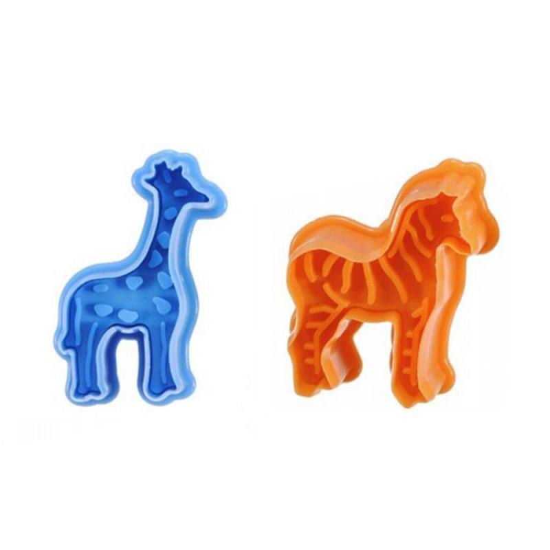 4 Stuks Dier Cookie Biscuit Plastic Cookie Cutter Bakken Decorating Cake Gereedschappen