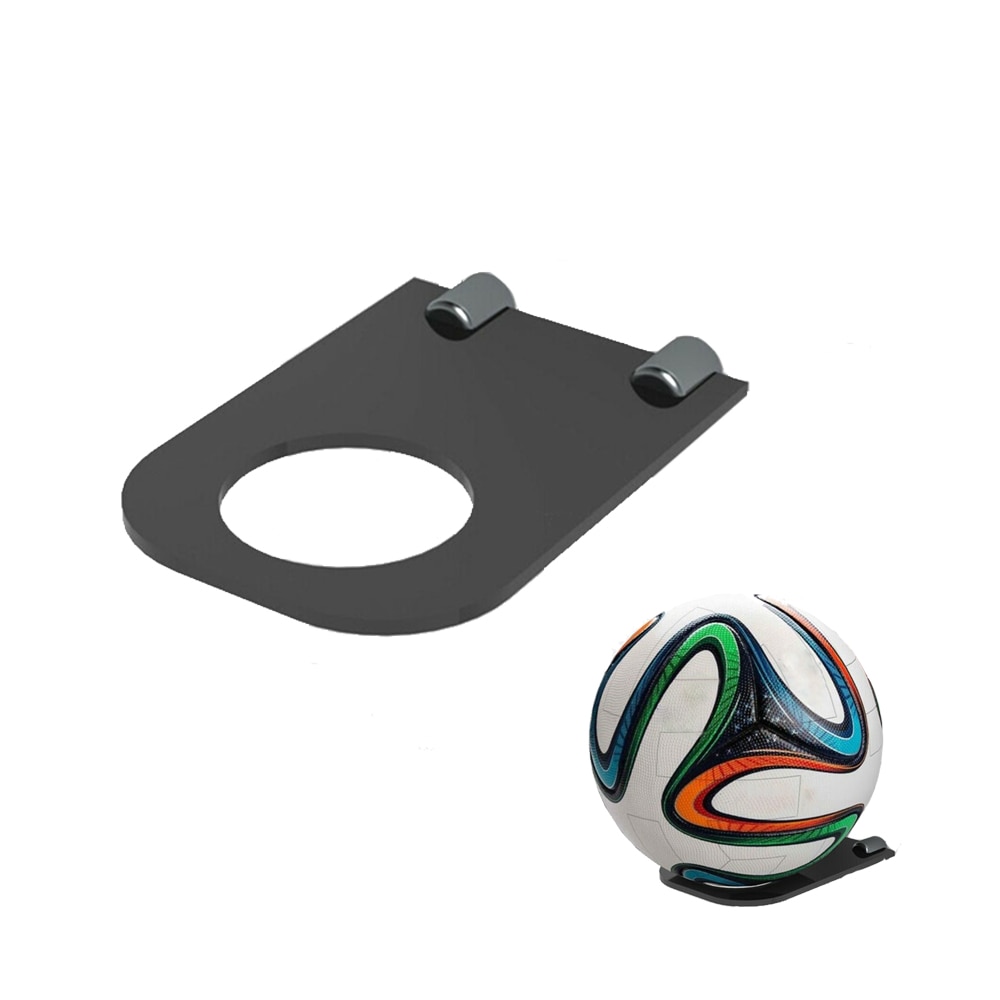 Set of Football Display Stand Acrylic Basketball Wall Mount Ball Supports Bracket Holds for Footballs Basketballs Volleyballs