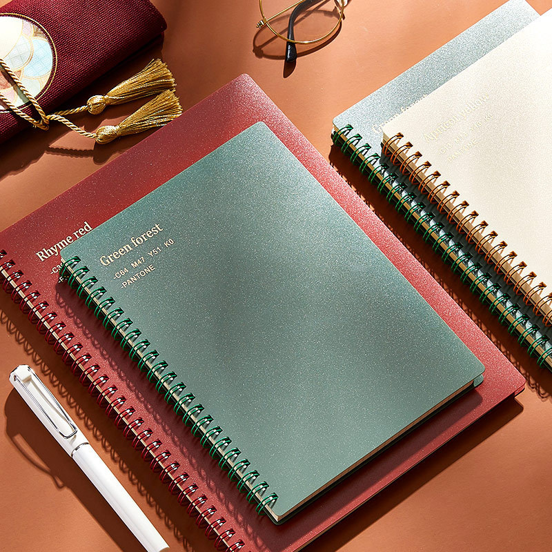 Retro A4/A5/B5 Spoel Notebook Morandi Dagboek Dagelijks Wekelijks Maandelijkse Planner Spiraal Notebook School Kantoorbenodigdheden