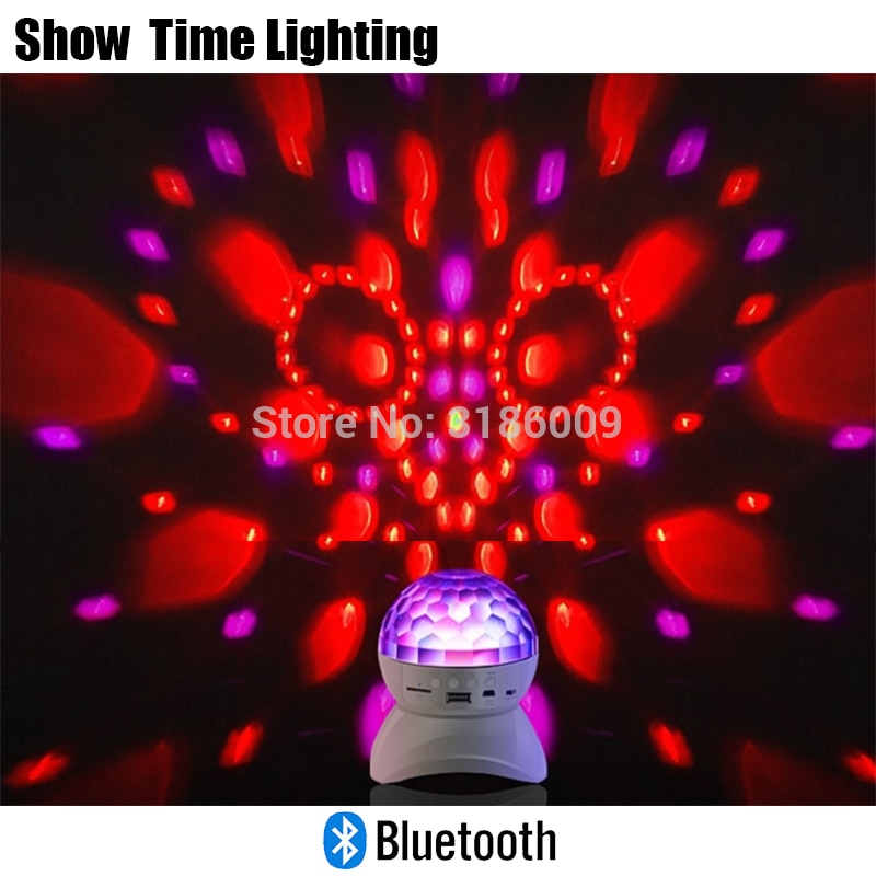 Easy Carry Disco LED Crystal Ball With Bluetooth Speaker Chargeable Battery Good Use For Dance Party Dj KTV Home Funny Birthday