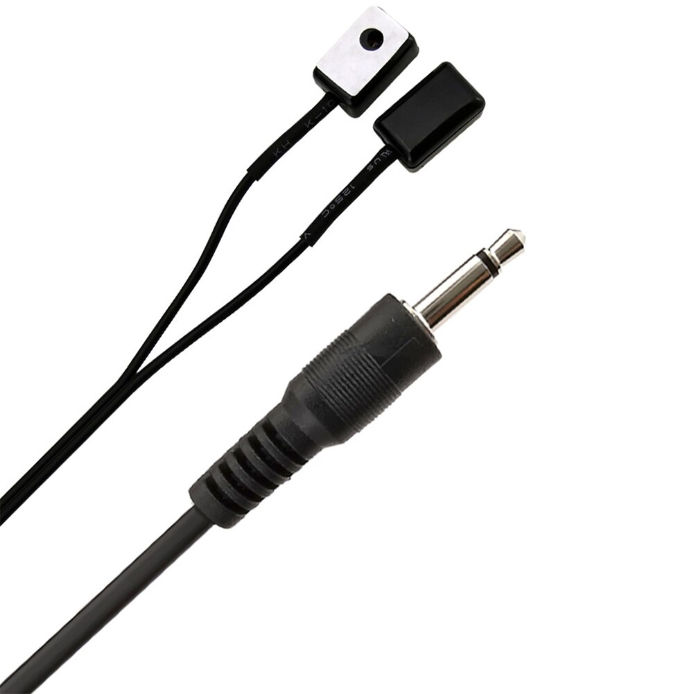 3,5mm Jack Fernbedienung Draht IR Emitter Doppel Kopf Verlängerung Kabel flexibel Heimat Absender Mit Verstärker Externe Infrarot