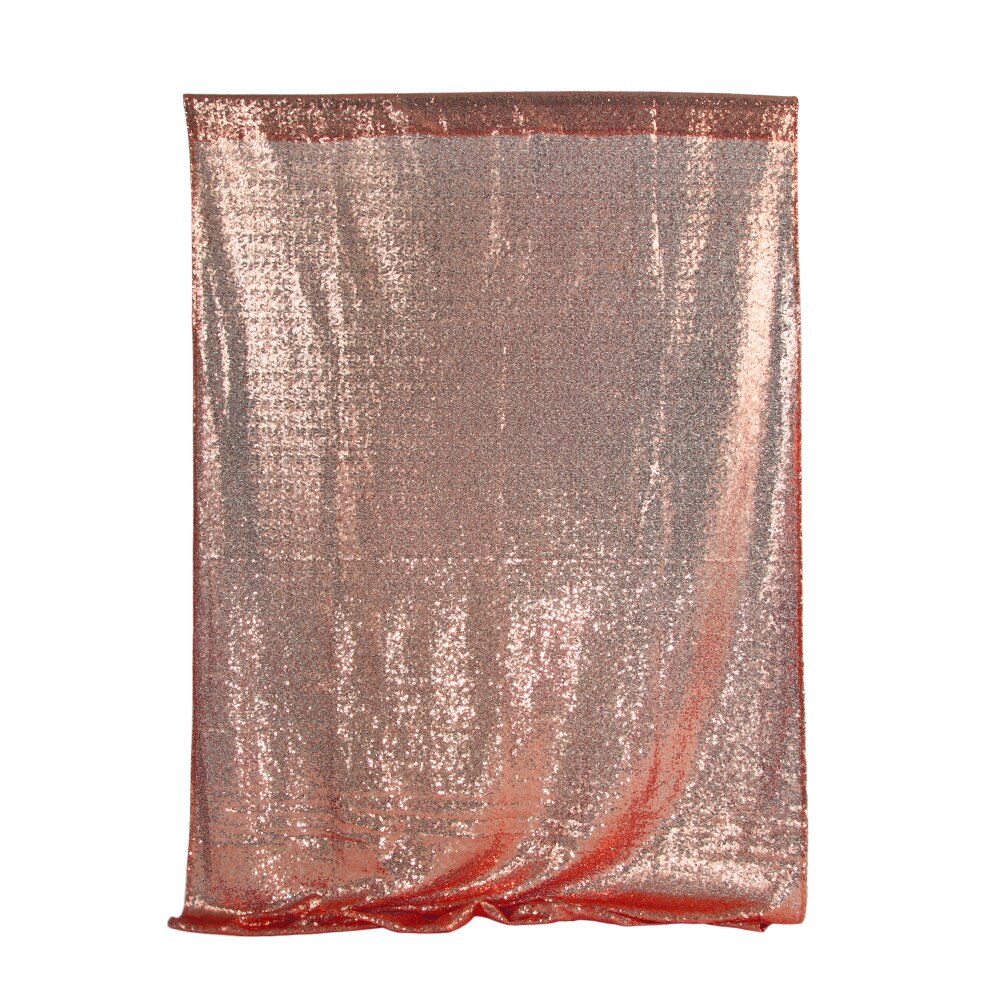 Lentejuelas telón de fondo cortinas brillo oro Tinsel Fringe Foil cortina cumpleaños boda decoración adultos decoración de aniversario: Rose Gold