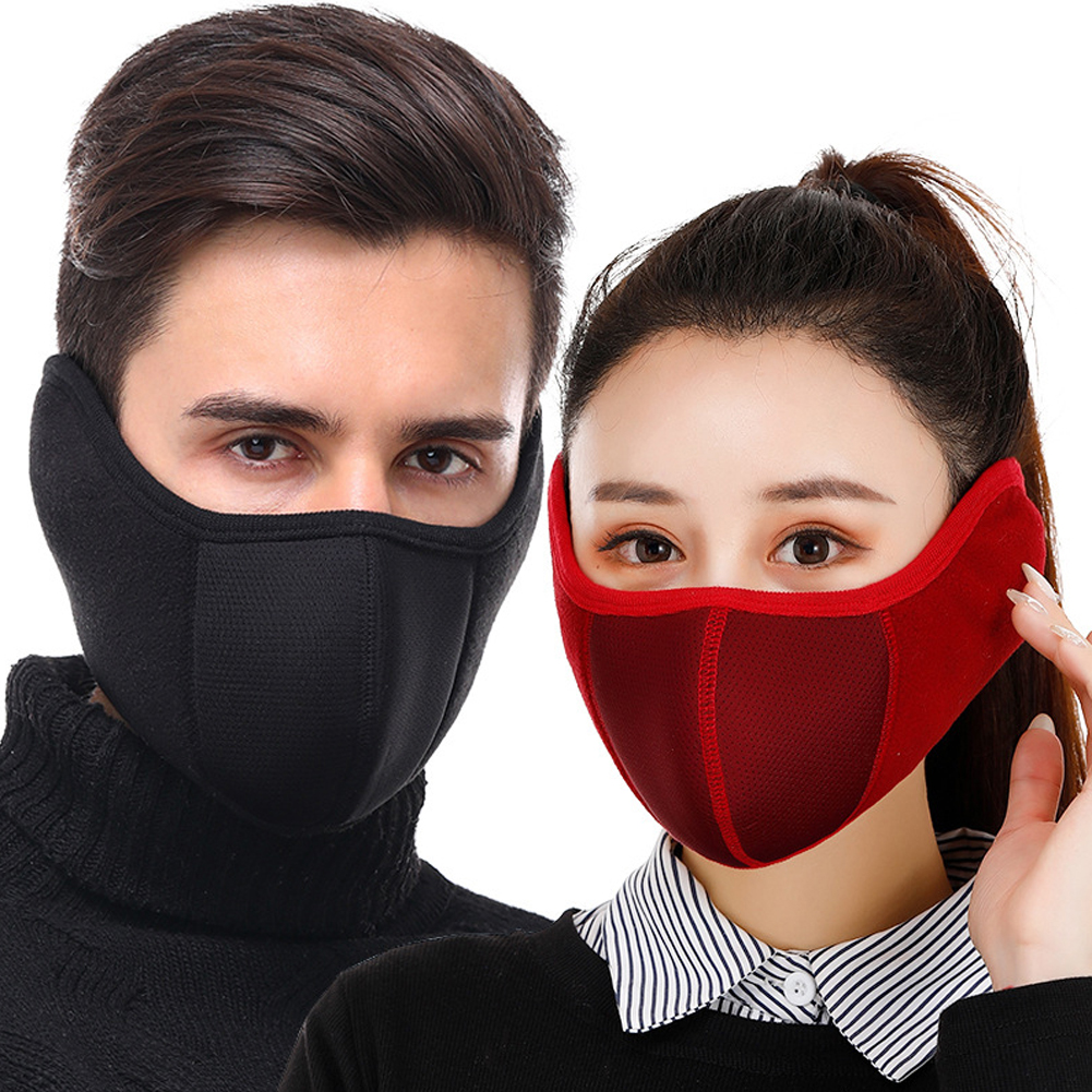 Unisexe demi masque hommes femmes hiver masque polaire cache-oreilles équitation Ski Snowboard accessoires de plein air vent froid protection
