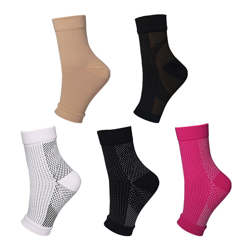 1 paar fußengel Anti-ermüdungs-kompressions-fußmanschetten mit knöchelunterstützung, fahrrad-, Basketball- und sportsocken für draussen-aktivitäzehn, herren-knöchelbandage