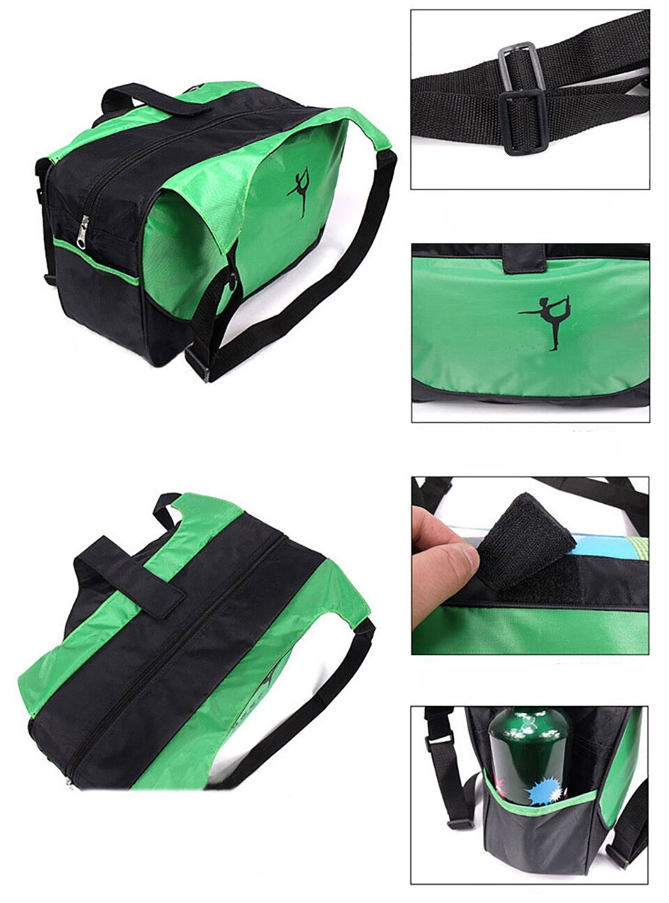 Multifunktionale Wasserdichte Tasche Yoga Yoga für Fitnessstudio matt Nylon Rucksack Schulter Träger Yoga Pilates matt Tasche keine Yoga matt