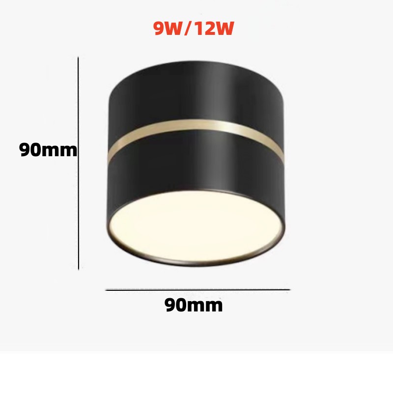 Led Surface-Mounted Downlight Slaapkamer Corridor Home Light 9W/12W Garderobe Eenvoudige Moderne Woonkamer AC85-265V