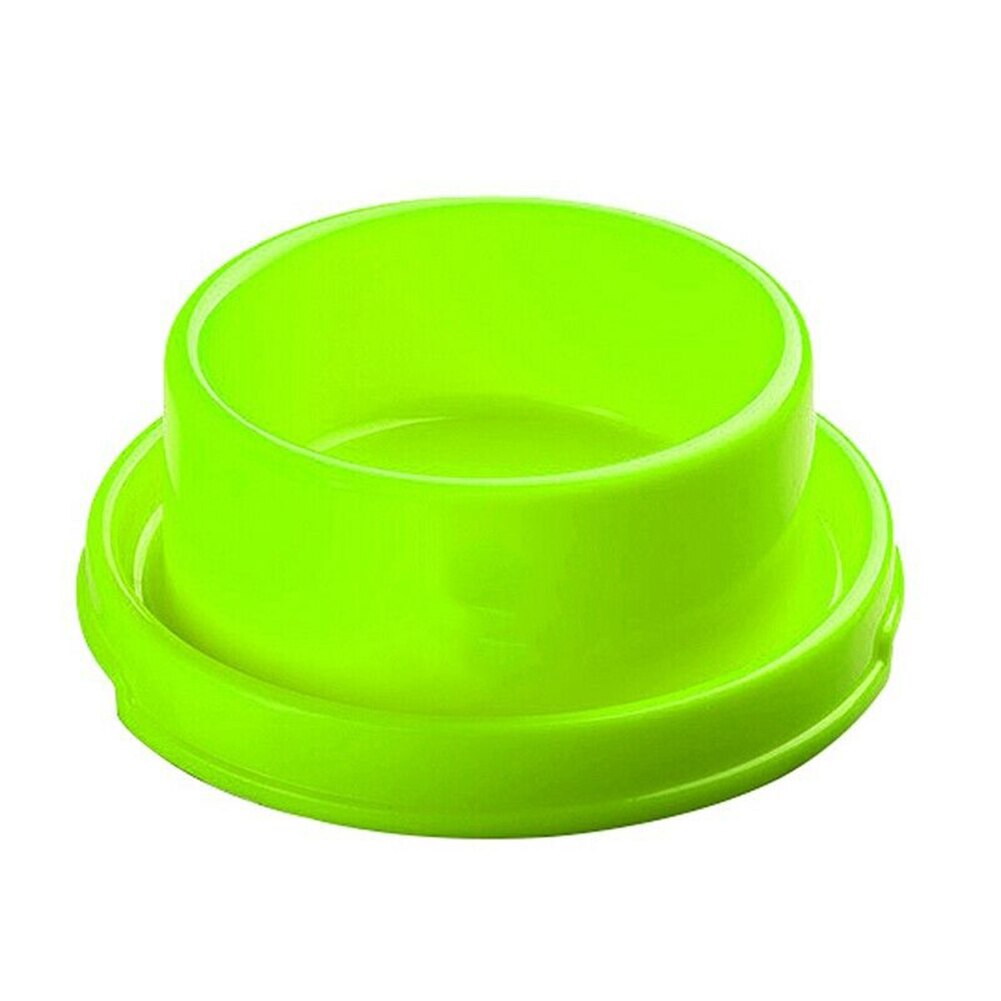 Kattekat hundeskål skridsikker plast mad vandføder skål hvalp anti-myrer skål  bv789: Grøn