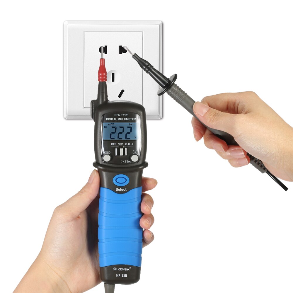 Handheld Multimeter Backlight Lcd Display Pen Digitale Multimeters Dc/Ac Voltage Meter Weerstand Diode Continuïteit Tester