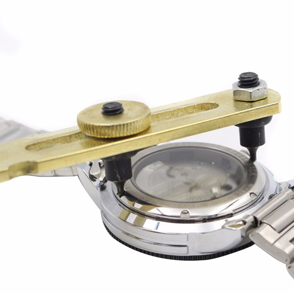 Steeksleutel Horlogemaker Remover Horloge Opener Repair Tool Hand Terug Case Draagbare Verstelbare Metalen Batterij Vervanging Cover