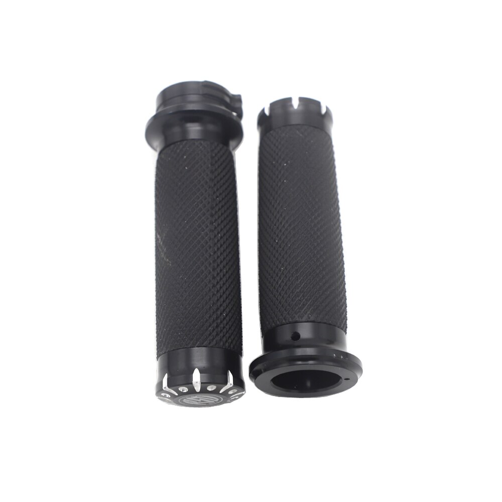 Voor Harley Handvat Zwart Cnc 1 "25Mm Stuur Hand Grips Voor Harley Sportster Touring Dyna Softail Custom