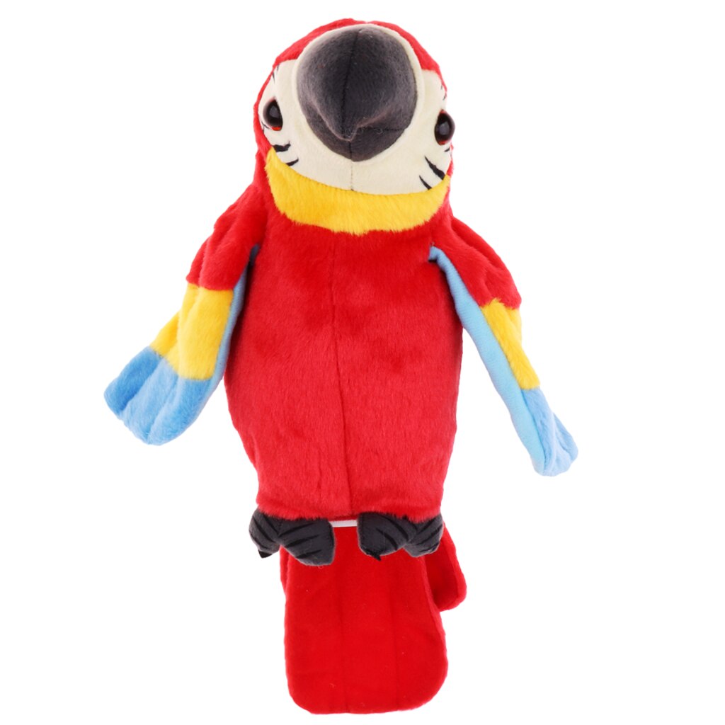 Loro parlante de felpa-Repite lo que dices Animal electrónico mascota juguete para para niños: Red