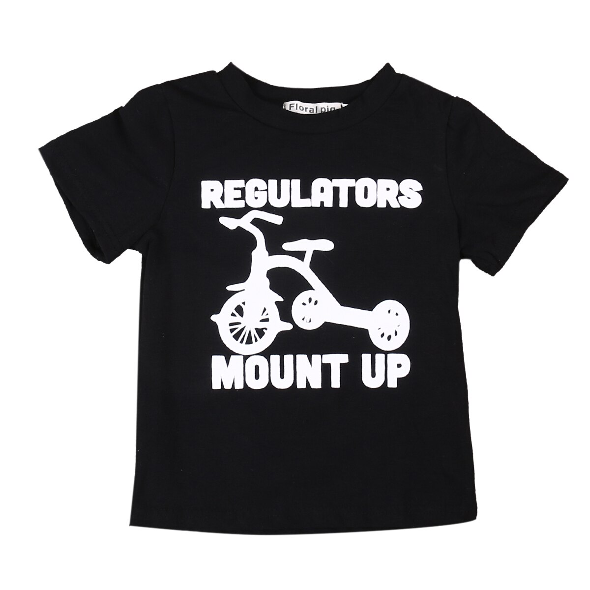 Toddler Baby Boys Girls Kid Child Black Short Sleeve Casual Cotton Tops T-shirt Shirts Clothes 2-6 Years