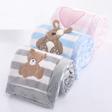 Dikke Winter Baby Deken Inbakeren Baby Flanellen Deken Kinderwagen Cartoon Baby Deken Pasgeboren Beddengoed Cobertor Manta Bebe