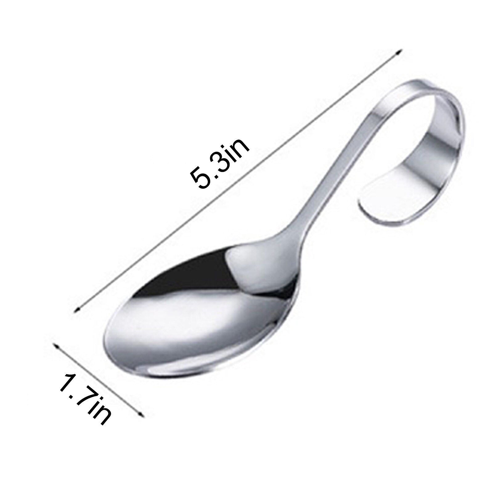 1 Piece Stainless Steel Curved Handle Scoop Serving Scoop