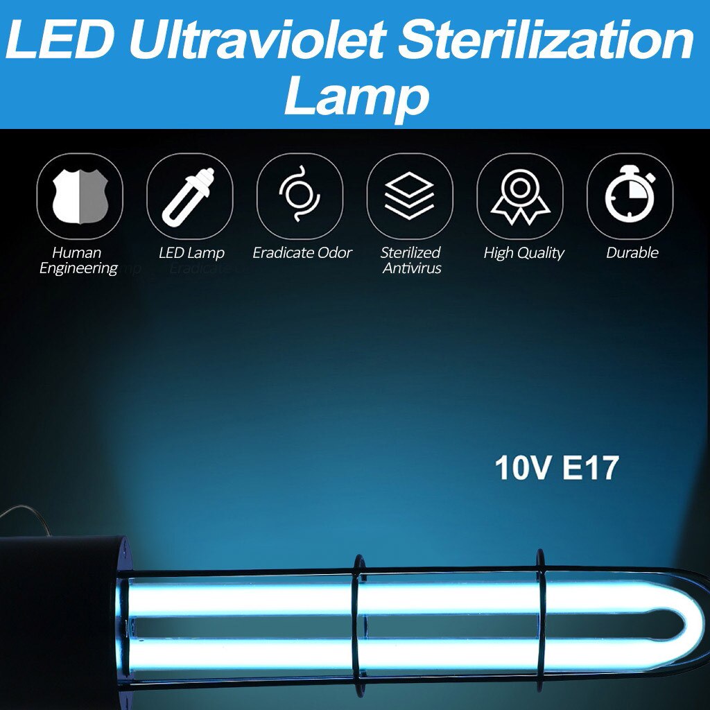 Ultraviolet Dis-infection Lamp UV Sterilization 32W Germicidal Lamp Home Indoor Sanitizer Mite Disinfect Light 4.8