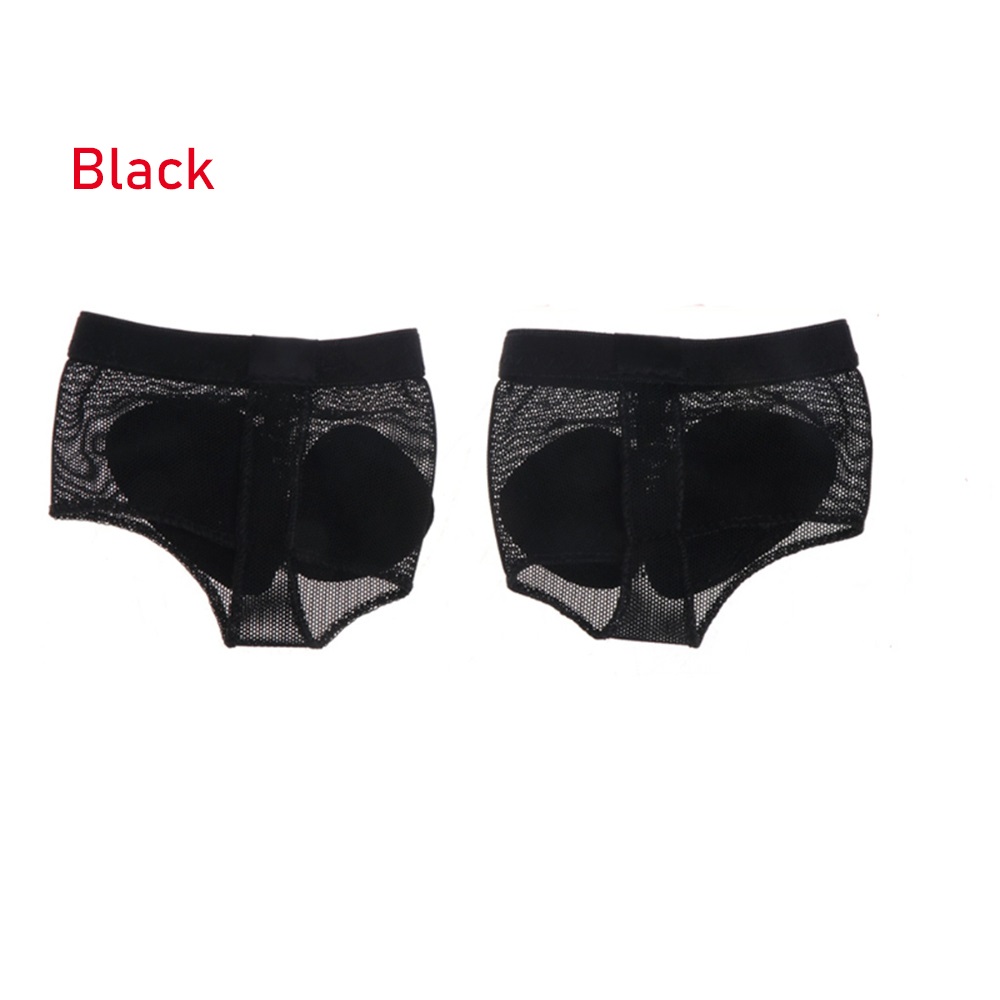 1 Paar Belly Ballet Dans Teen Pad Praktijk Schoen Voet Thong Care Tool Half Sole Gym Sok selling: Black / M