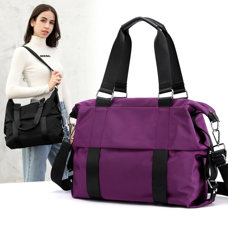 lässig Frauen Reisetasche Große Kabine Umhängetasche Nylon Weibliche Wasserdichte Schulter Tasche reisen taschen und gepäck für frauen