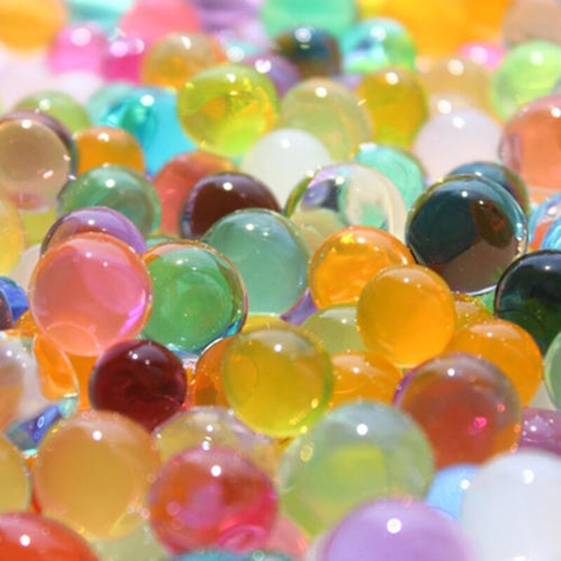 1000pcs Crystal Soil Water Beads Mud Grow Magic Gel Water Pearls Hydrogel Balls Home Plant Wedding Decoration for Flowers 5z