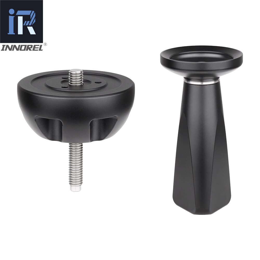 BL75N 75mm Universal Bowl Adapter All CNC Technology Metal Half Ball Hemisphere to Tripod Bowl for Tripod Fluid Head DSLR Camera