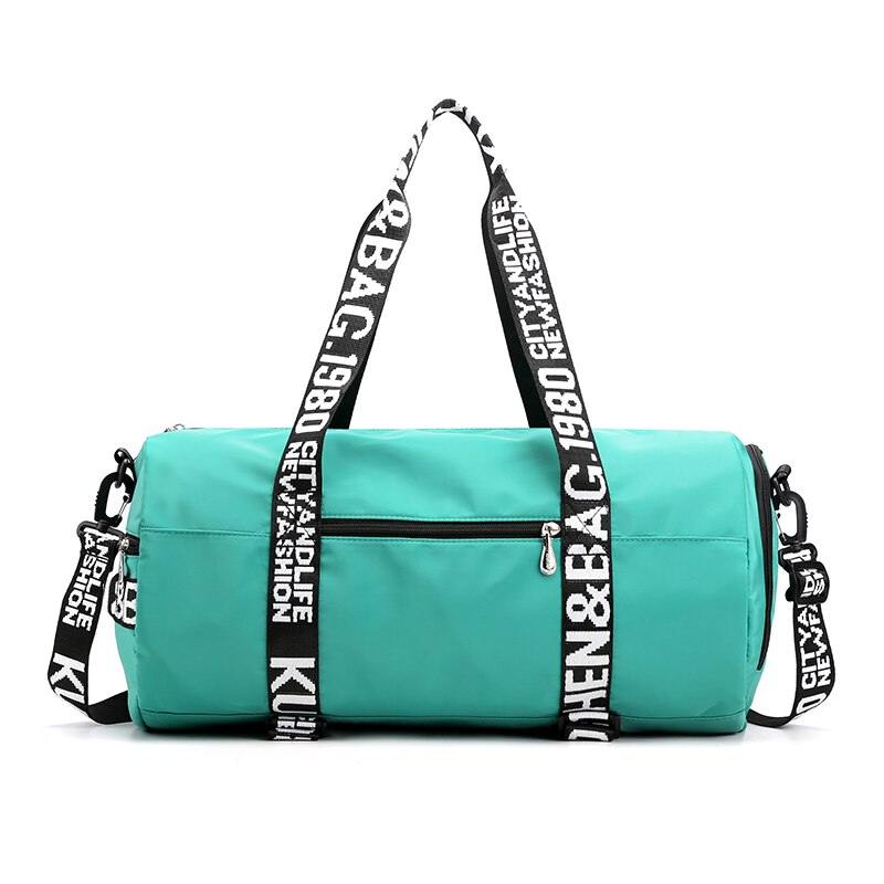 Bolsa esportiva feminina para treino, bolsa de viagem Fitness para akademia, yoga, esportes, bagagem: Innsjøblått