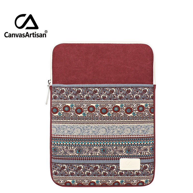 15 Inches Canvas Briefcase For Laptop 13"14"15"inches For Tablet Protective Shakeproof Sleeves Bags Notebooks Delicated: wine red