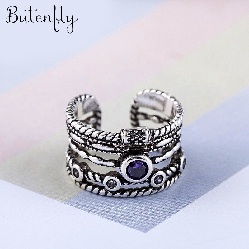 Persoonlijkheid Bohemian Vintage Crystal Kettingen Ringen Voor Vrouwen Mannen Vintage Ringen Gothic Sieraden Valentines