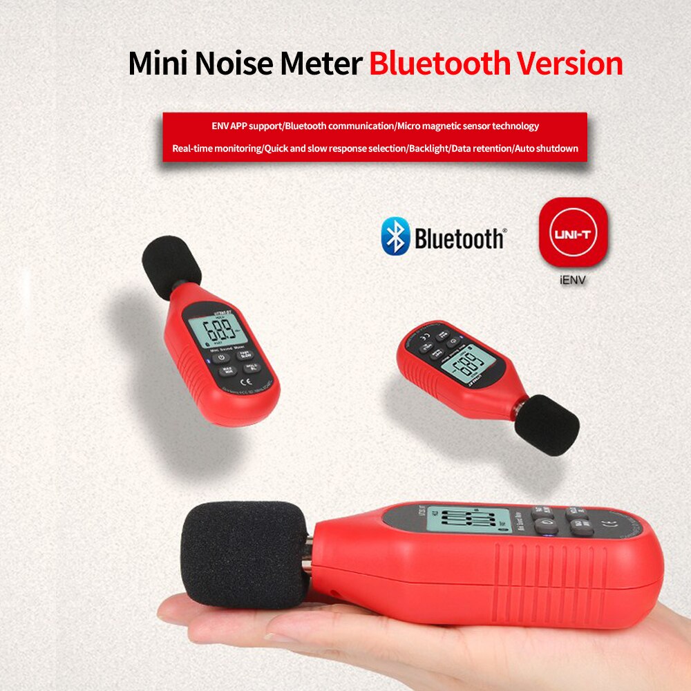 Portable Noise Tester Mini Noise Decibel Meter Noise Test Volume Detector Smart Test Sound Tool Can Be Connected To Bluetooth