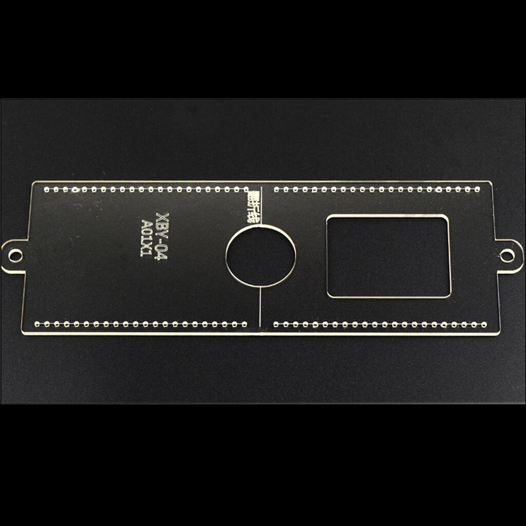 1pcs Card Bag Card Holder DIY Leather Craft Template Acrylic Pattern Stencil