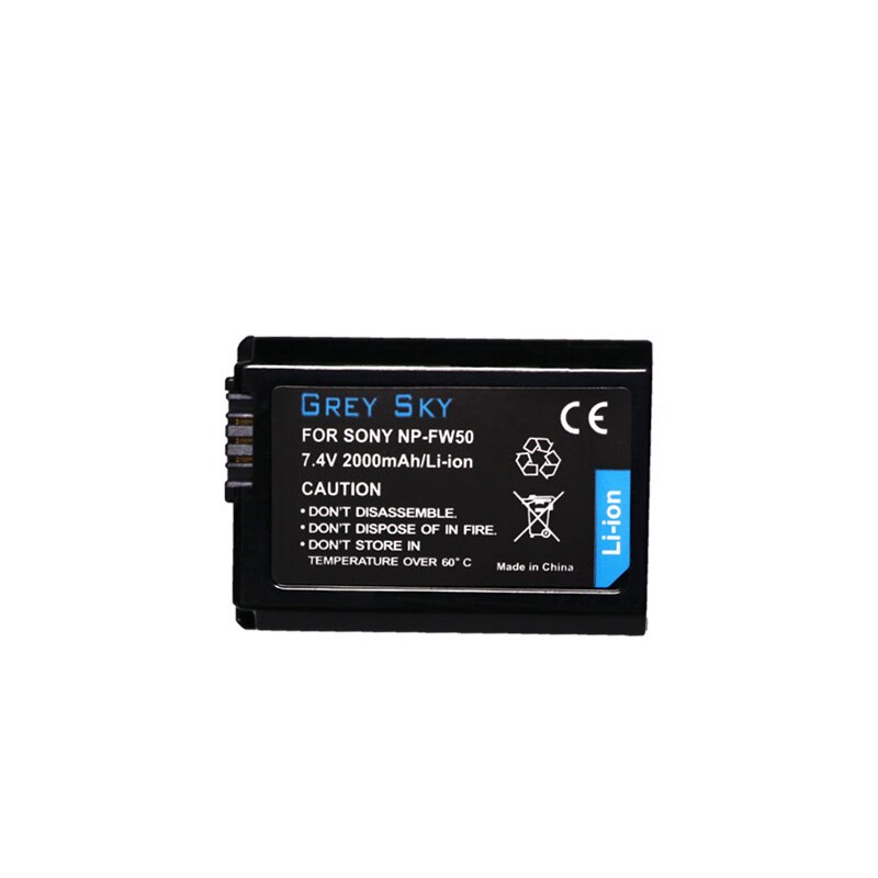 2000 mah np -fw50 np fw50 batterij-accu voor sony nex -3n nex -5 nex -5n nex -5r nex 2 alpha  a5000 a6500 dsc -rx10 alpha  a7s a7ii alpha 7r