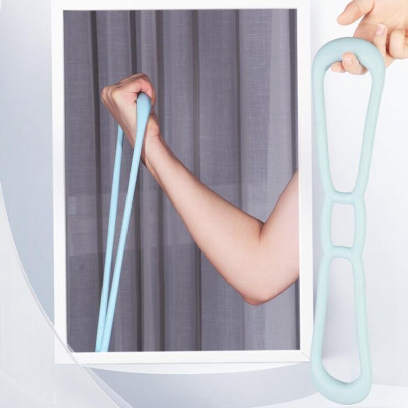 Abbildung 8: rallye-heimfitness-gummiband-yoga für männer und frauen, schönheitsübungen für rücken, schultern und nacken, dehnübungsgeräte