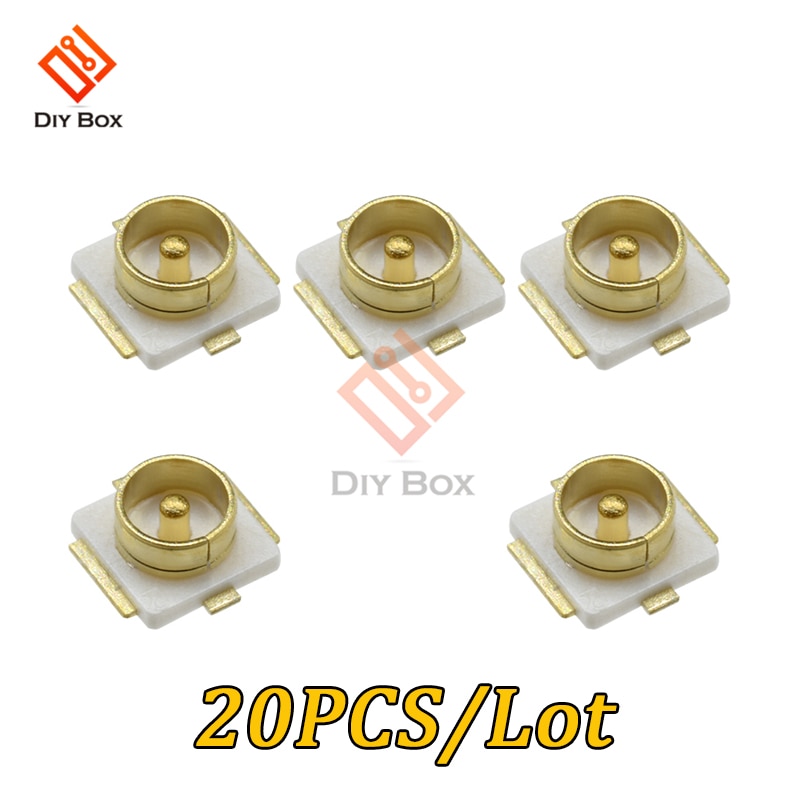 20PCS/Lot UFL IPEX / IPX Connector SMD SMT Mount Socket Jack Female U.FL-R-SMT RF coaxial connectors Antenna Seat
