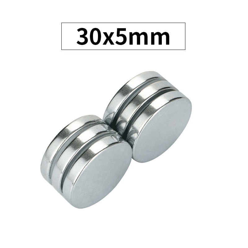 Rkzct 10 Stks/partij 30*5 Mm Super Sterke Neodymium Magneten Krachtige Permanente Platte Cilindrische Magneet Diameter 30 Mm Imanes