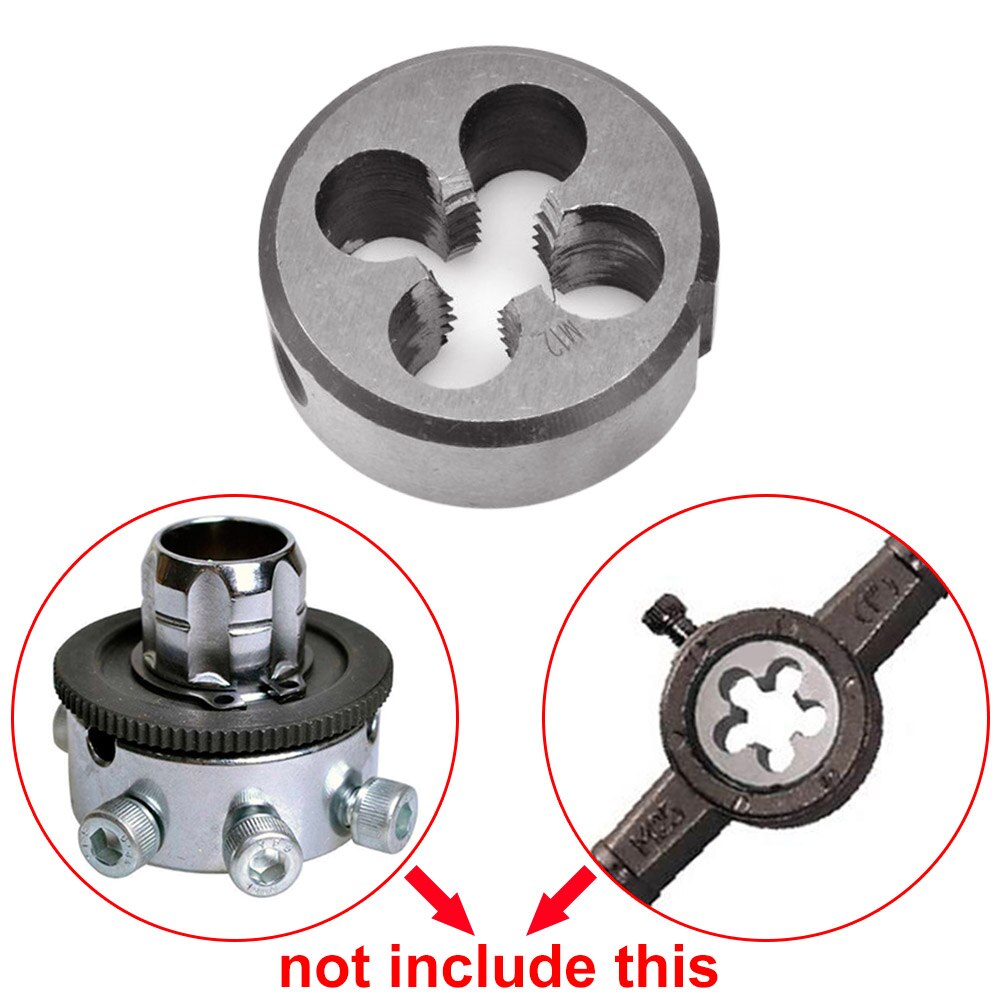 1 Uds M12 * 1,0mm tornillo métrico enhebrador máquina hilo de rosca diestros herramientas de tornillo de paso herramienta de torno accesorios de rosca