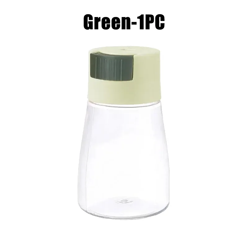 Quantitative Press Salt Shaker Sealed Seasoning Jars Adjustable Measurable Control Spice Containers Kitchen Cooking Essentials: Dark Khaki